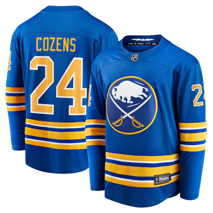 Men's Buffalo Sabres Dylan Cozens #24 Royal Jersey